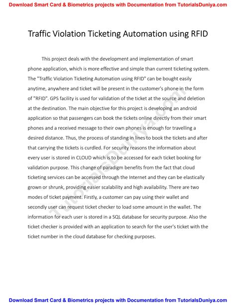 Traffic Violation Ticketing Automation using RFID